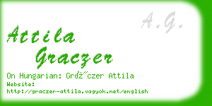 attila graczer business card